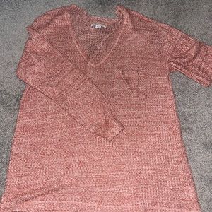 Pink marbled long sleeve shirt